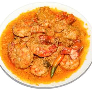 Curry Malai de Langostinos 