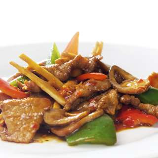 Salteado chino de ternera y verduras