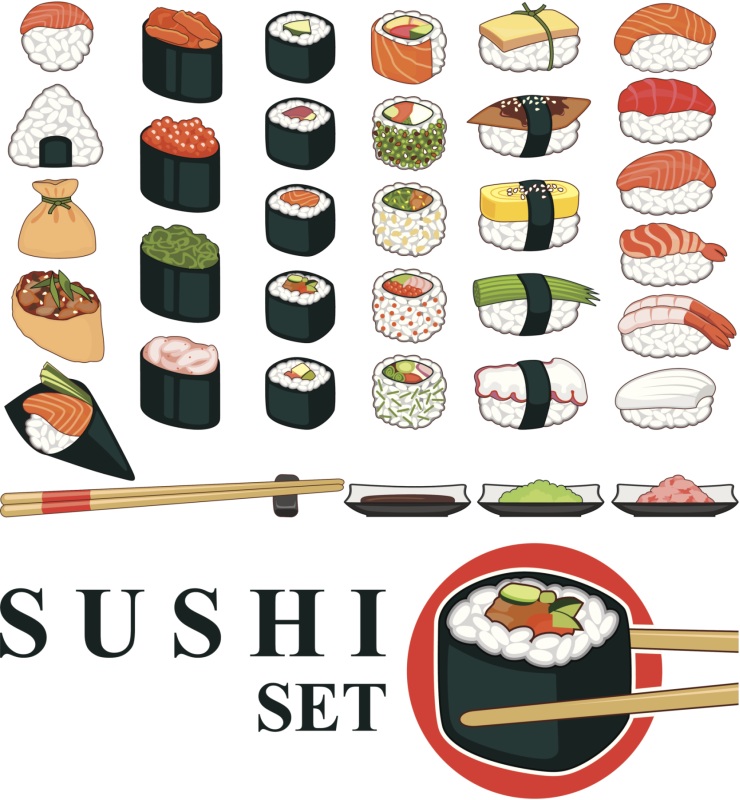 Tipos de rollos de sushi (makis)